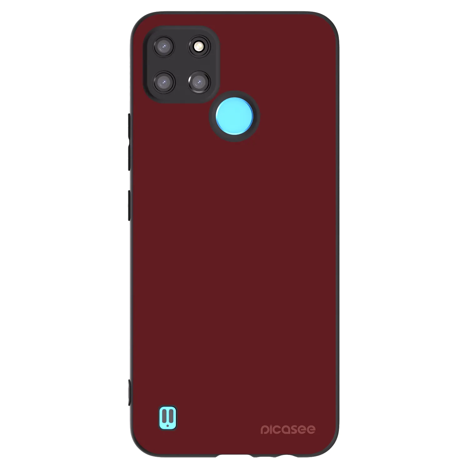 Picasee silikónový čierny obal pre Realme C21Y - Red Bliss