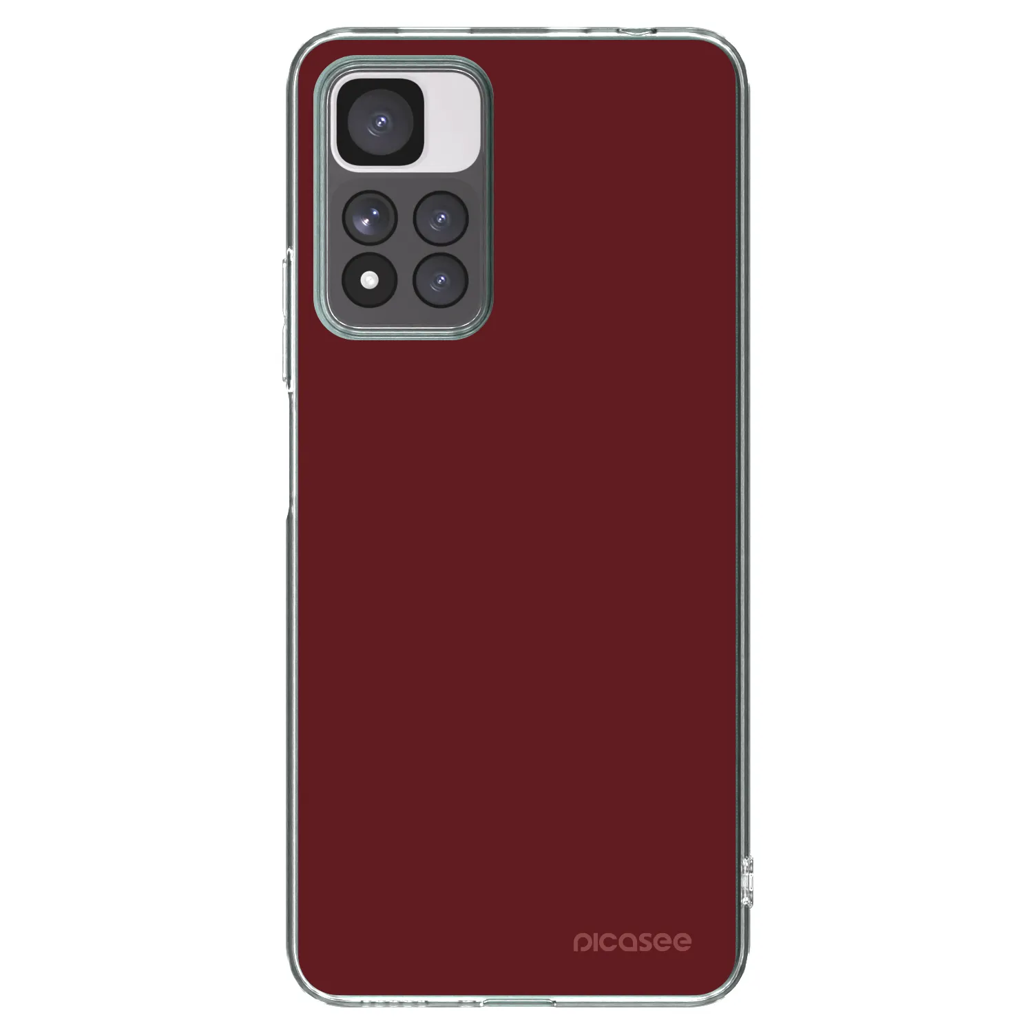 Picasee silikónový prehľadný obal pre Xiaomi Redmi Note 11 Pro+ 5G - Red Bliss