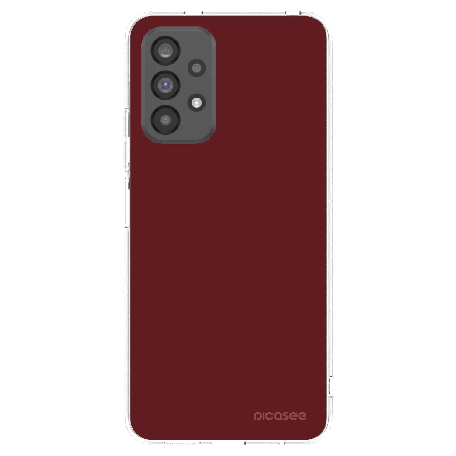 Picasee silikónový prehľadný obal pre Samsung Galaxy A73 5G - Red Bliss