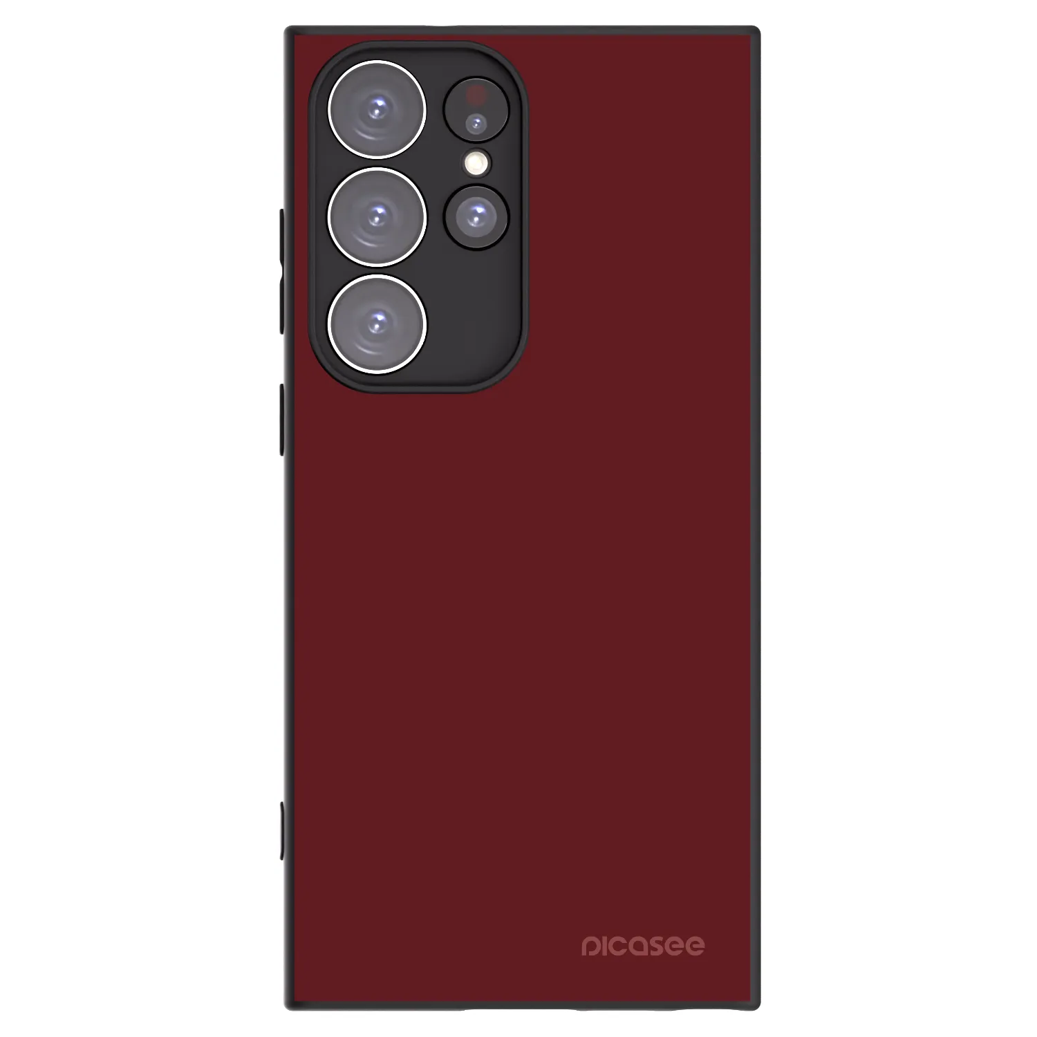 Picasee silikónový čierny obal pre Samsung Galaxy S23 Ultra 5G - Red Bliss