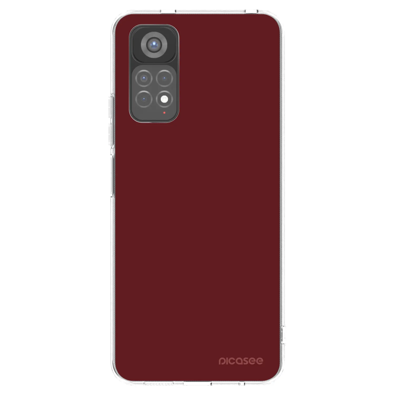 Picasee silikónový prehľadný obal pre Xiaomi Redmi Note 11S 5G - Red Bliss
