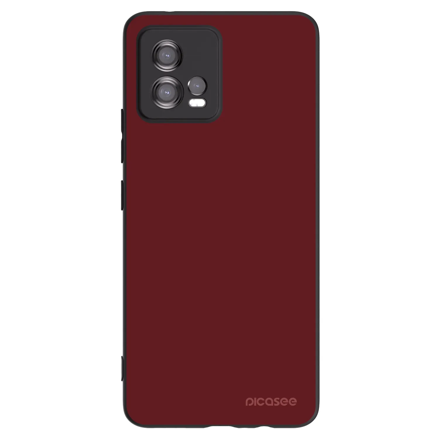 Picasee silikónový čierny obal pre Motorola Moto G72 - Red Bliss