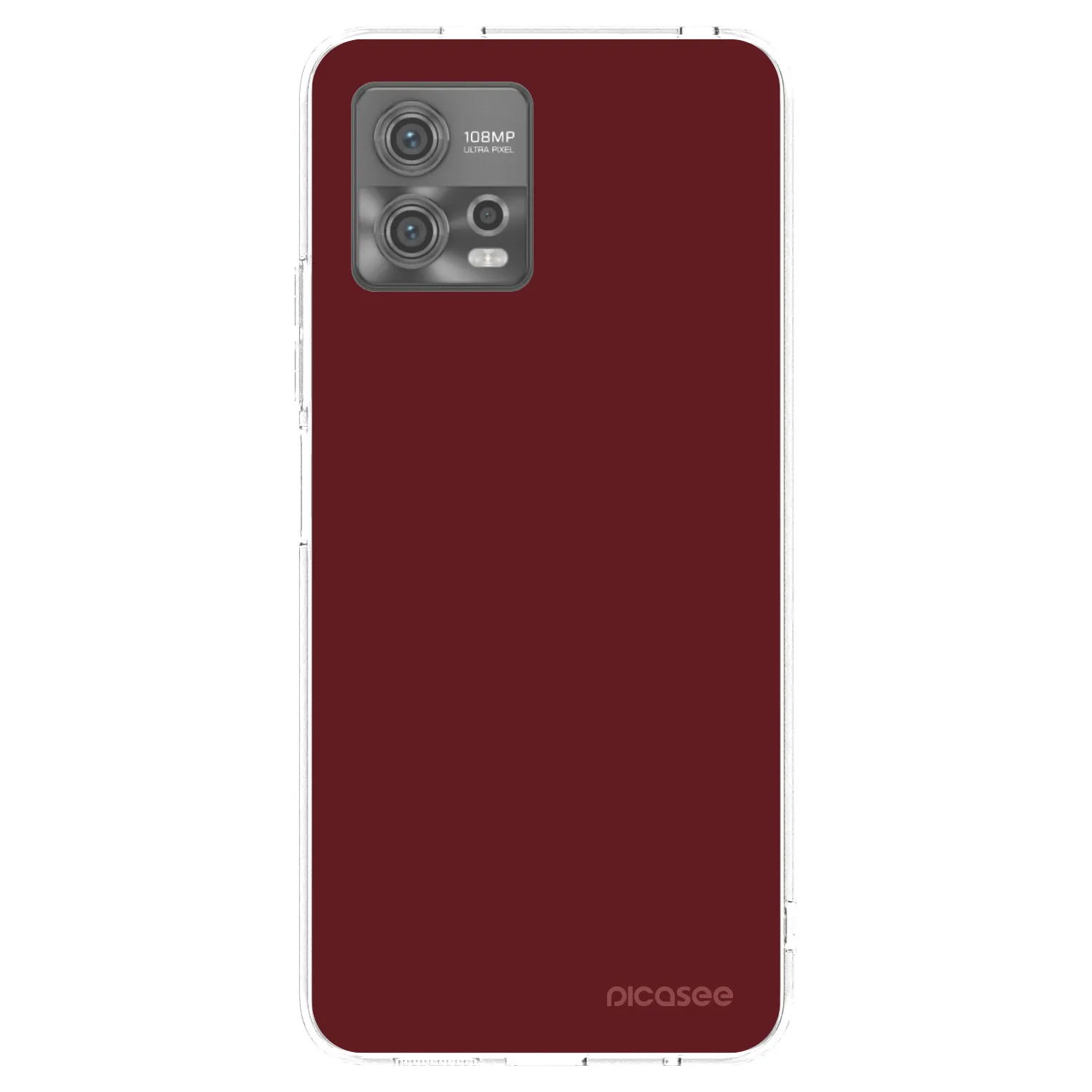 Picasee silikónový prehľadný obal pre Motorola Moto G72 - Red Bliss