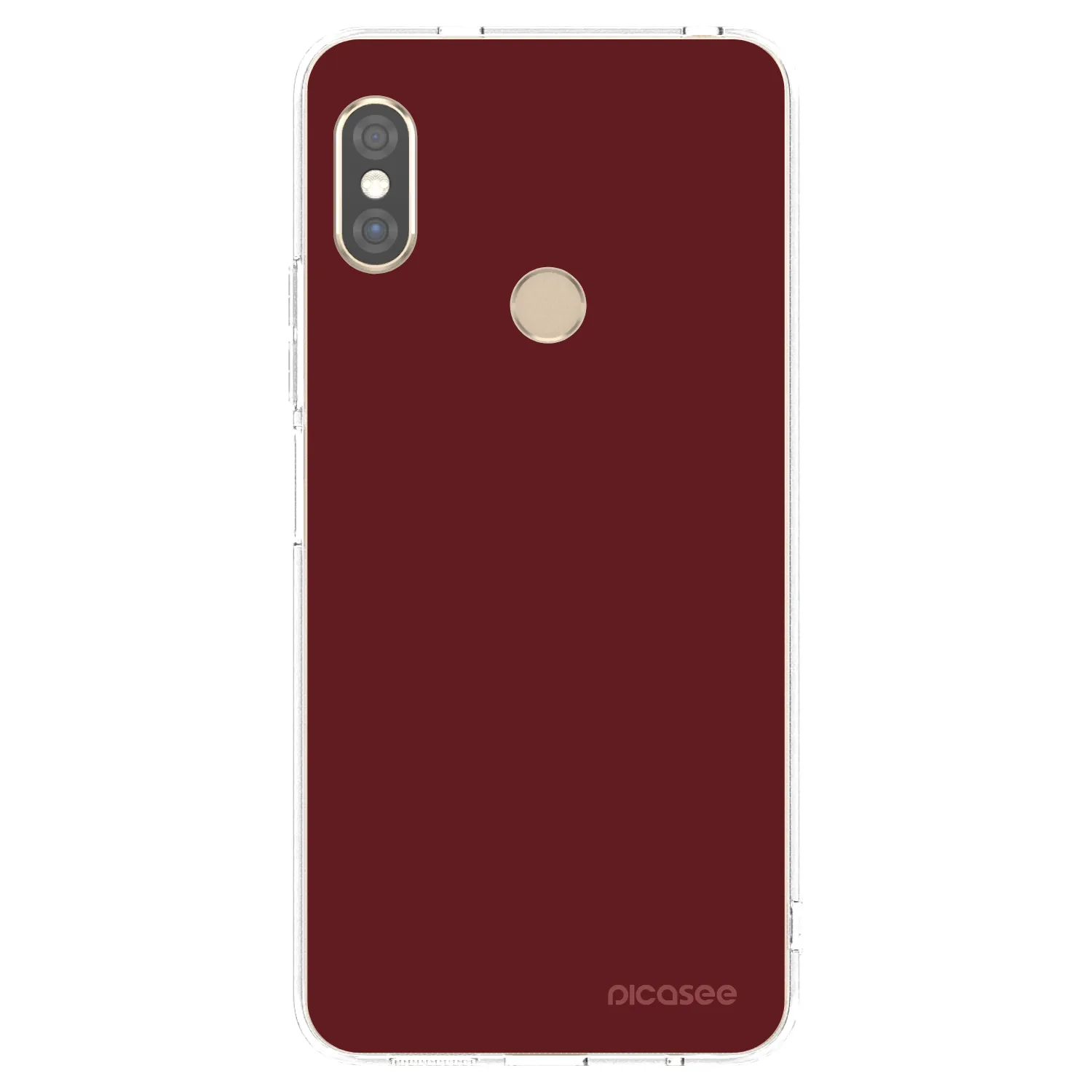 Picasee silikónový prehľadný obal pre Xiaomi Redmi Note 5 Global - Red Bliss