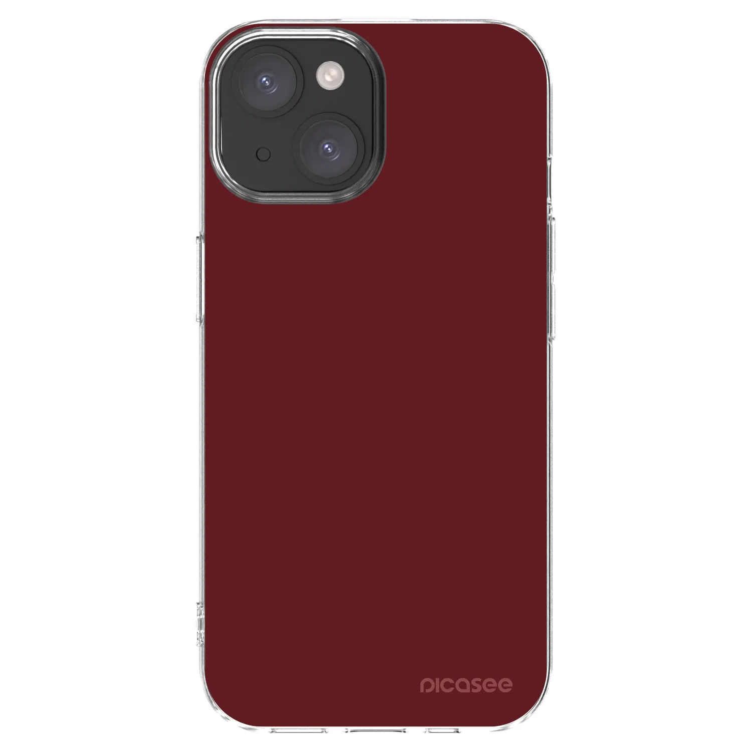 Silikónový prehľadný obal pre Apple iPhone 15 - Red Bliss