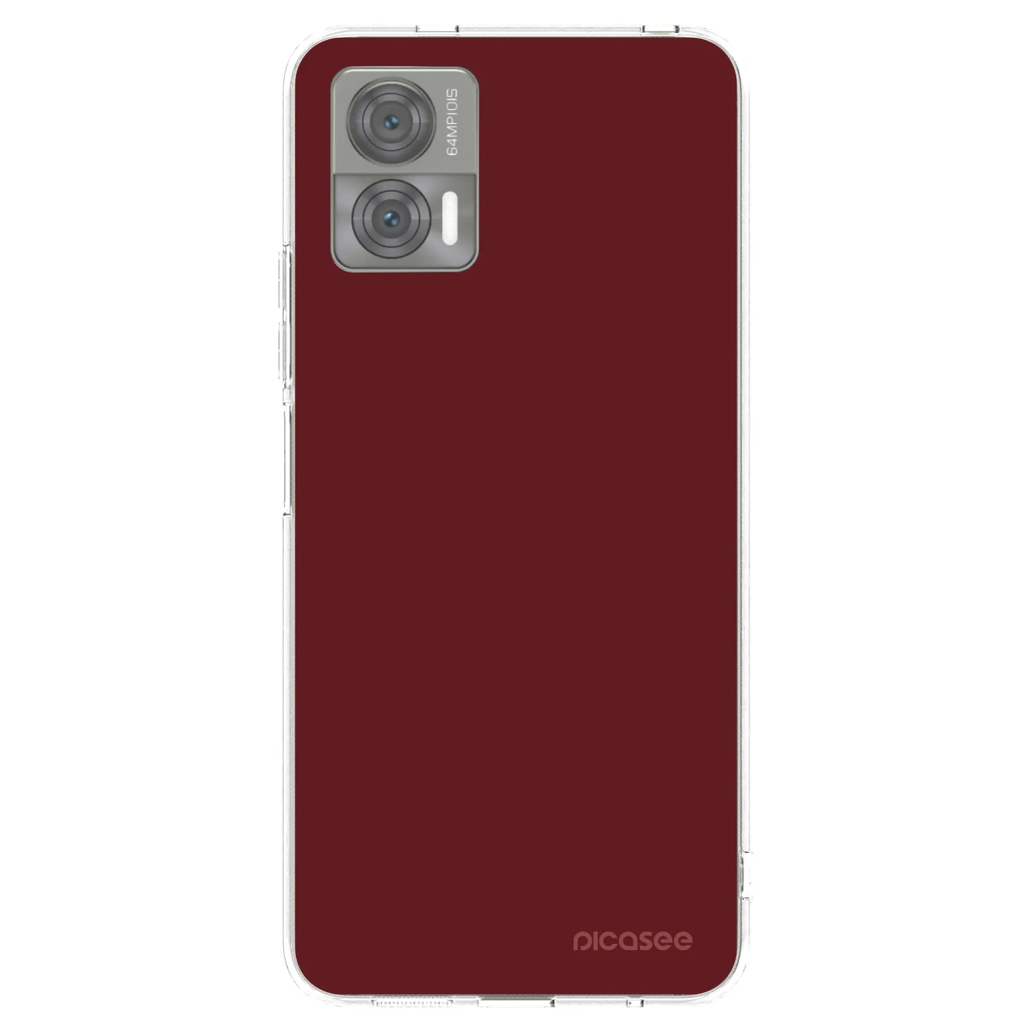 Picasee silikónový prehľadný obal pre Motorola Edge 30 Neo - Red Bliss