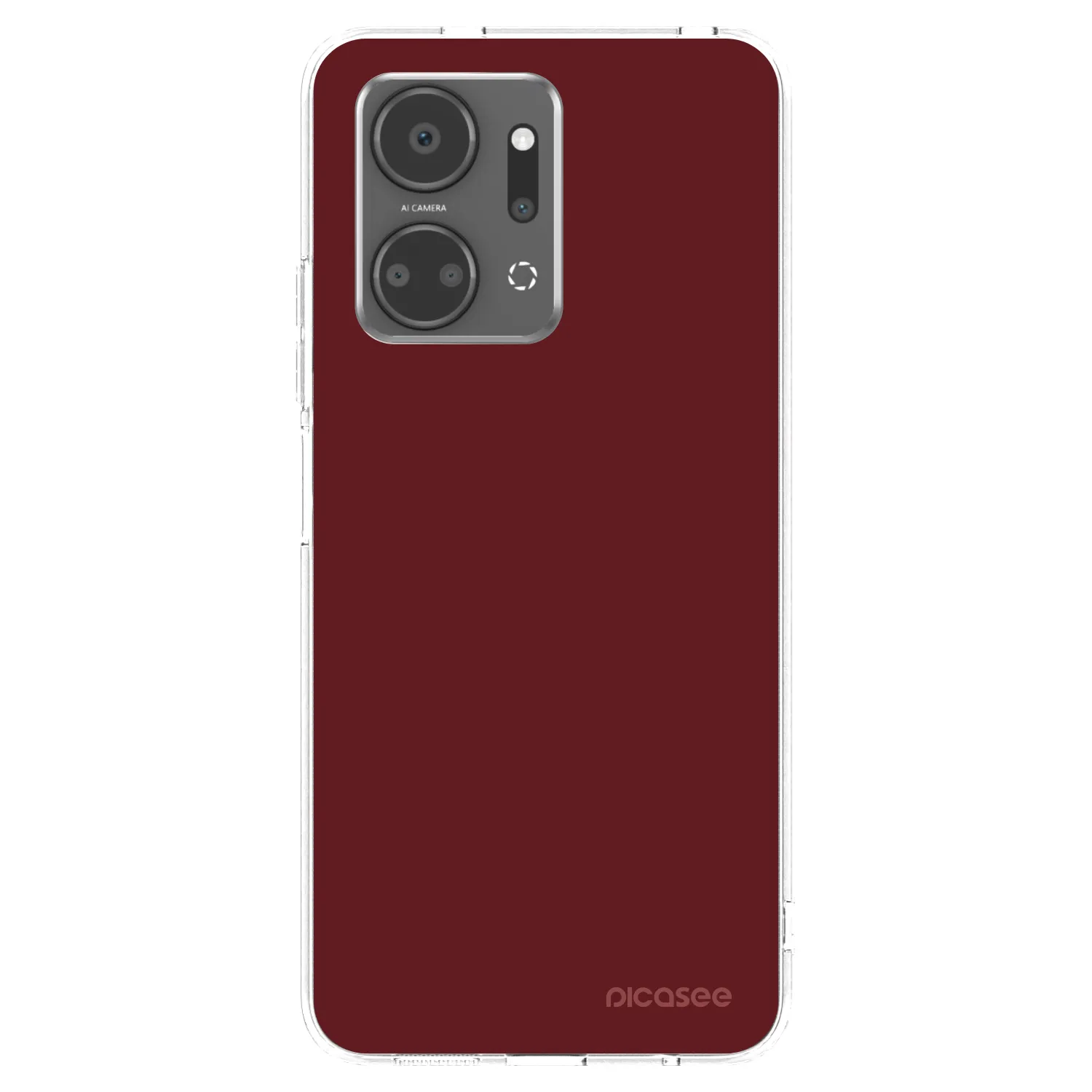 Picasee silikónový prehľadný obal pre Honor X7a - Red Bliss