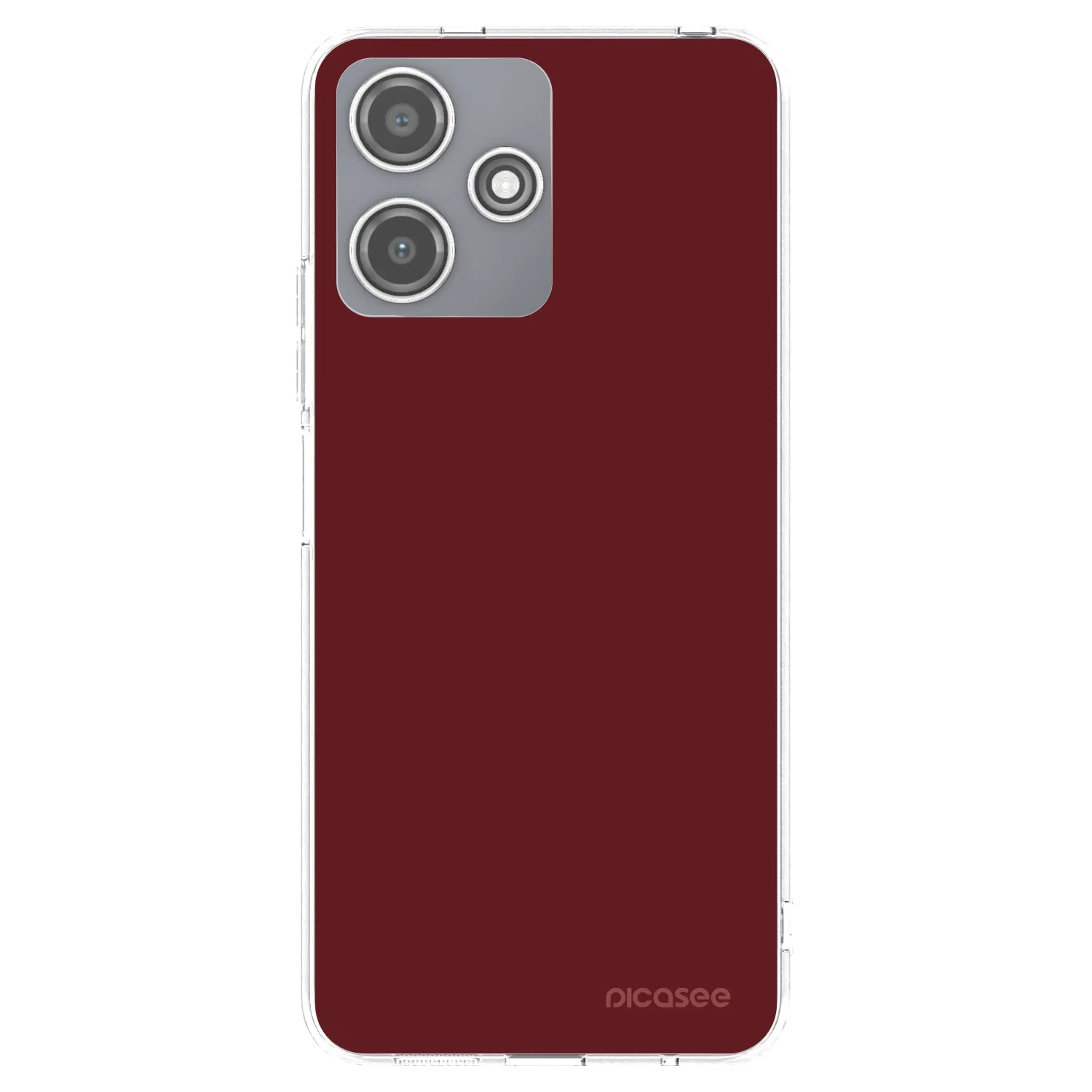 Picasee silikónový prehľadný obal pre Xiaomi Redmi 12 5G - Red Bliss