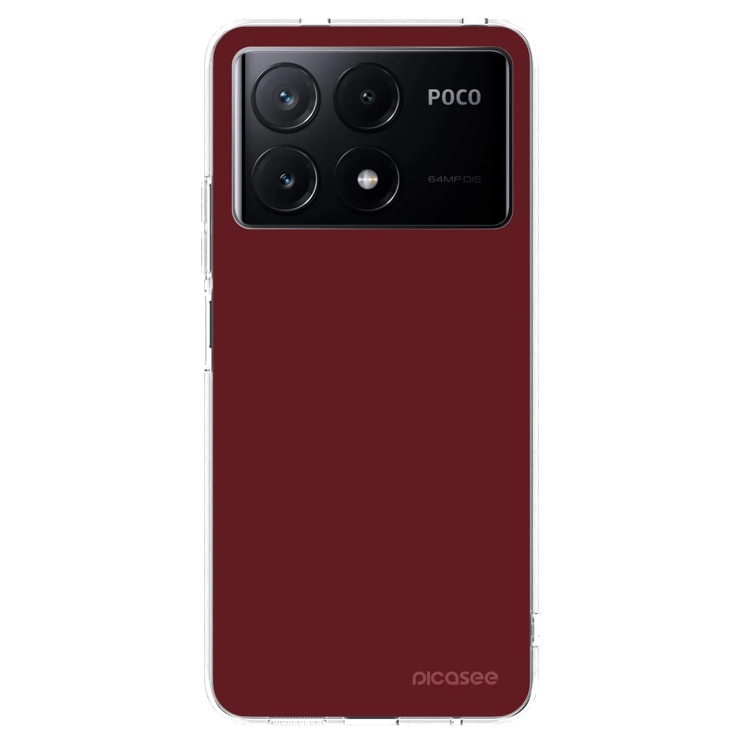 Picasee silikónový prehľadný obal pre Xiaomi Poco X6 Pro - Red Bliss