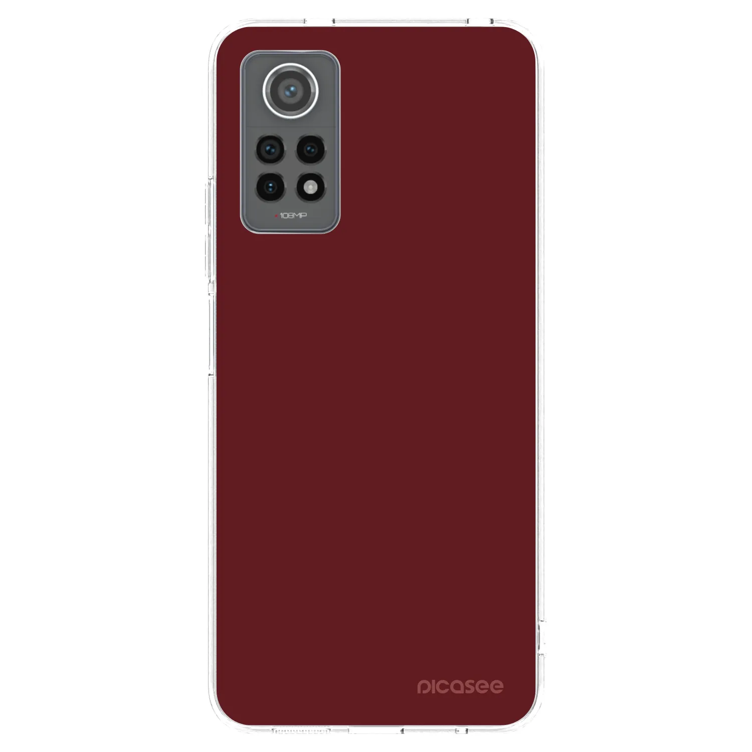 Picasee silikónový prehľadný obal pre Xiaomi Redmi Note 12 Pro 4G - Red Bliss