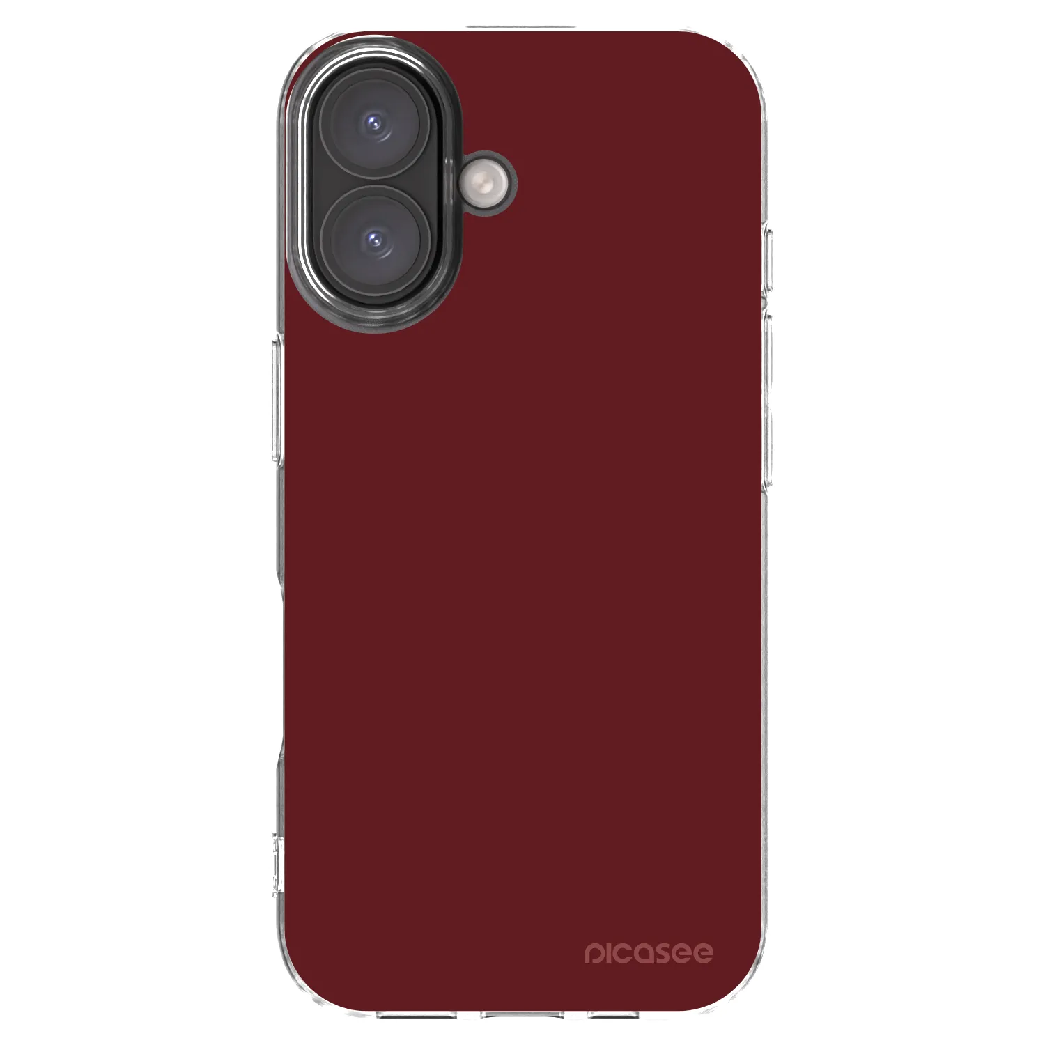 Picasee silikónový prehľadný obal pre Apple iPhone 16 - Red Bliss