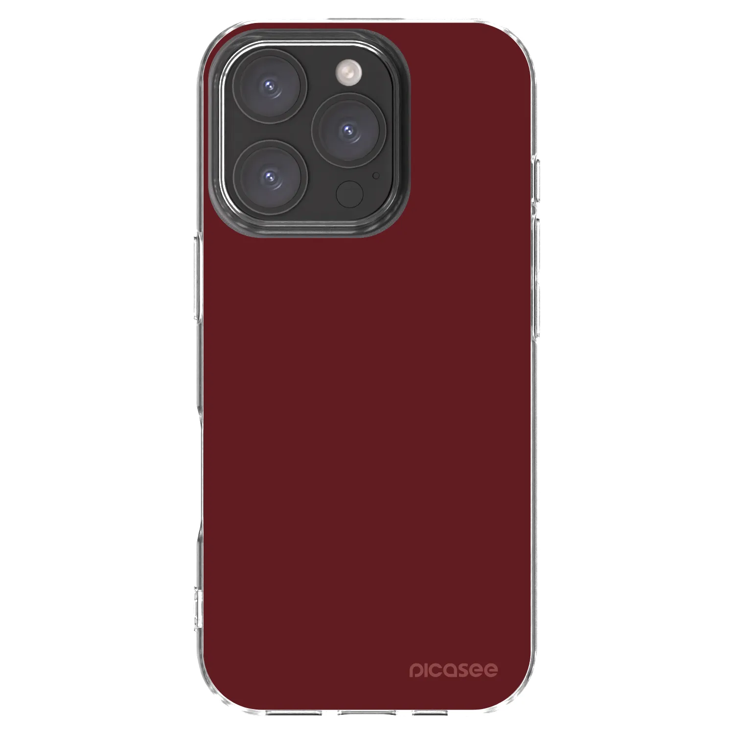 Picasee silikónový prehľadný obal pre Apple iPhone 16 Pro - Red Bliss