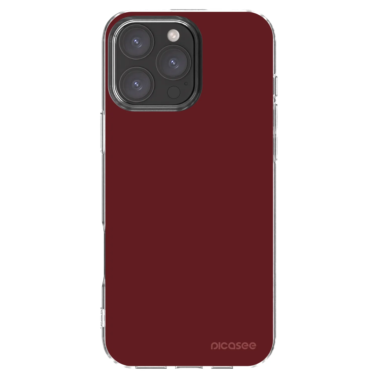 Picasee silikónový prehľadný obal pre Apple iPhone 16 Pro Max - Red Bliss