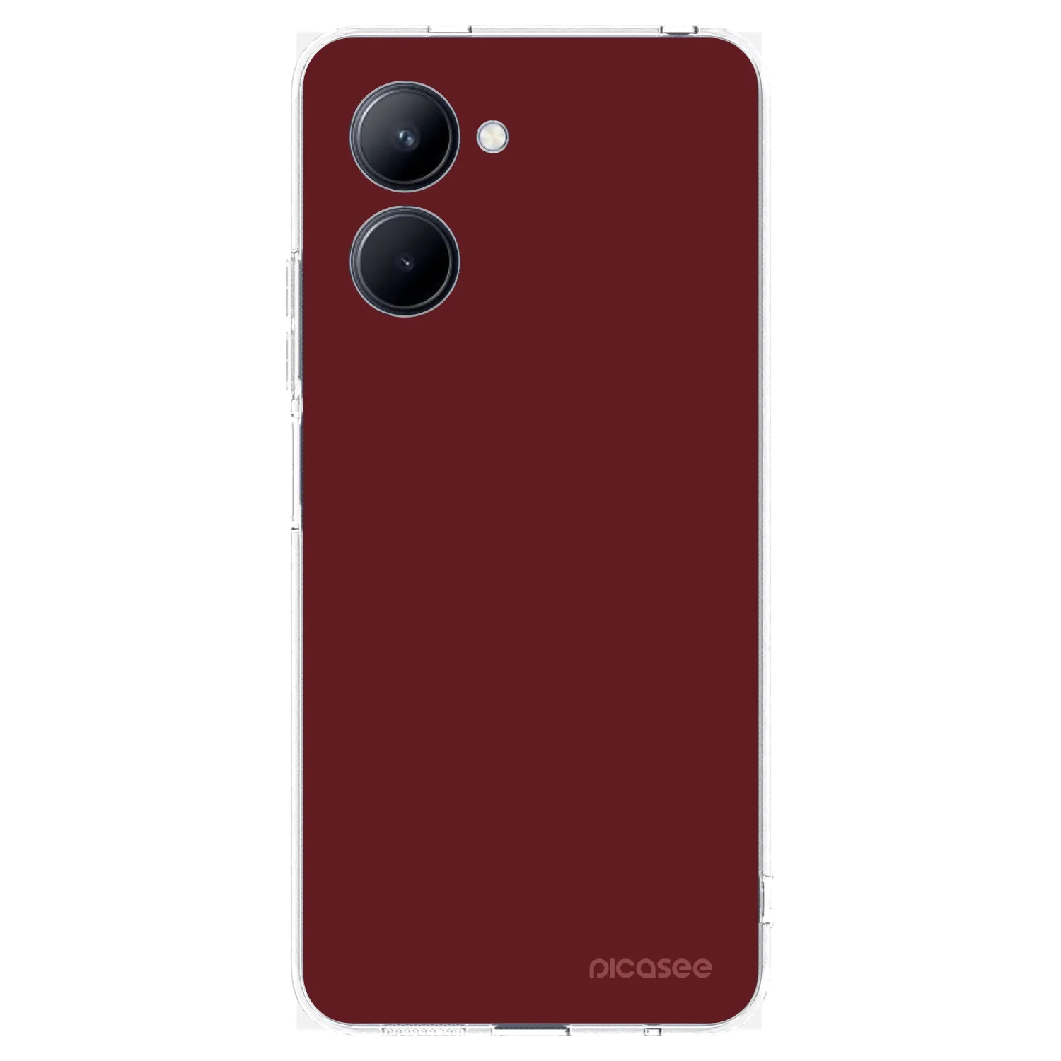 Picasee silikónový prehľadný obal pre Realme C33 (2023) - Red Bliss