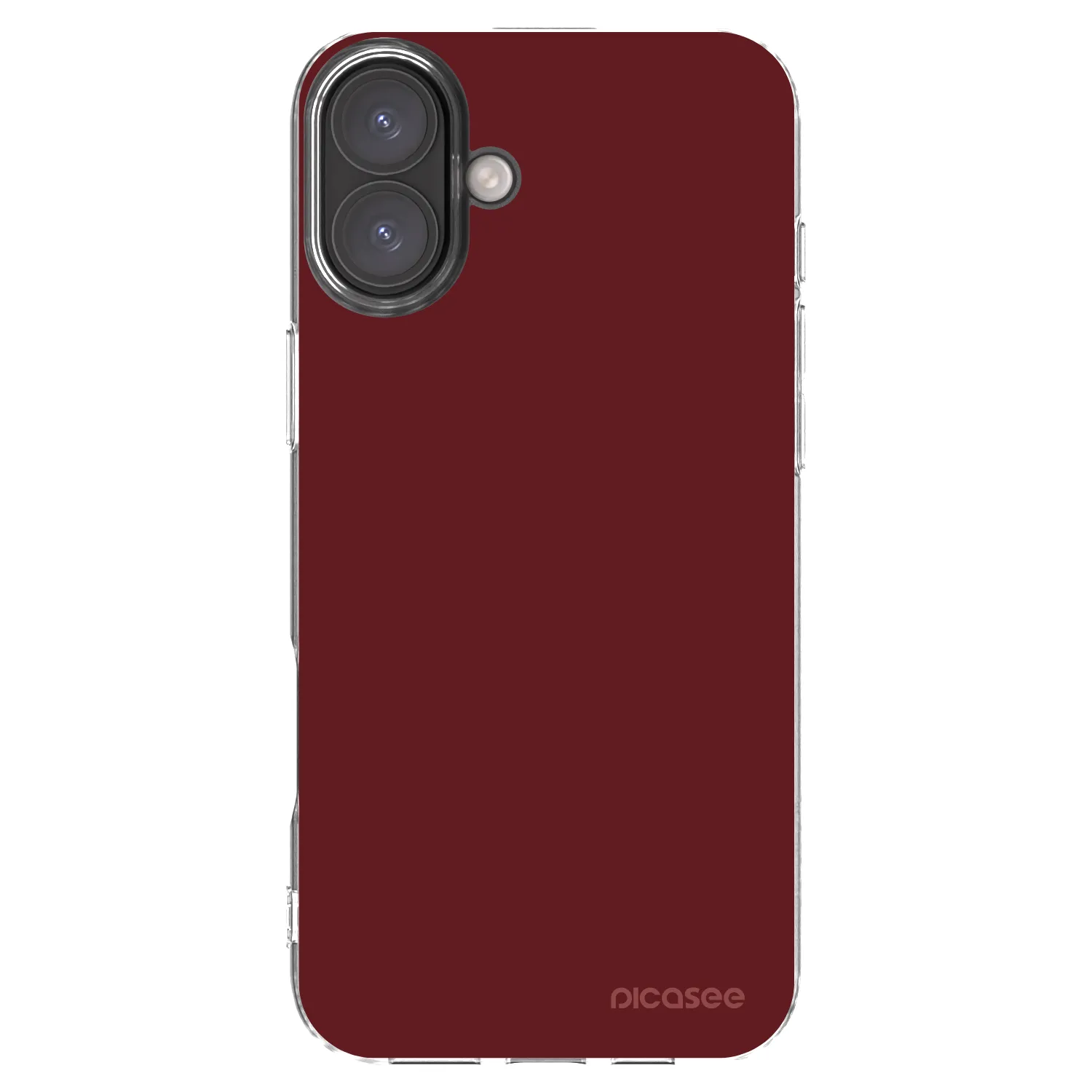 Picasee silikónový prehľadný obal pre Apple iPhone 16 Plus - Red Bliss