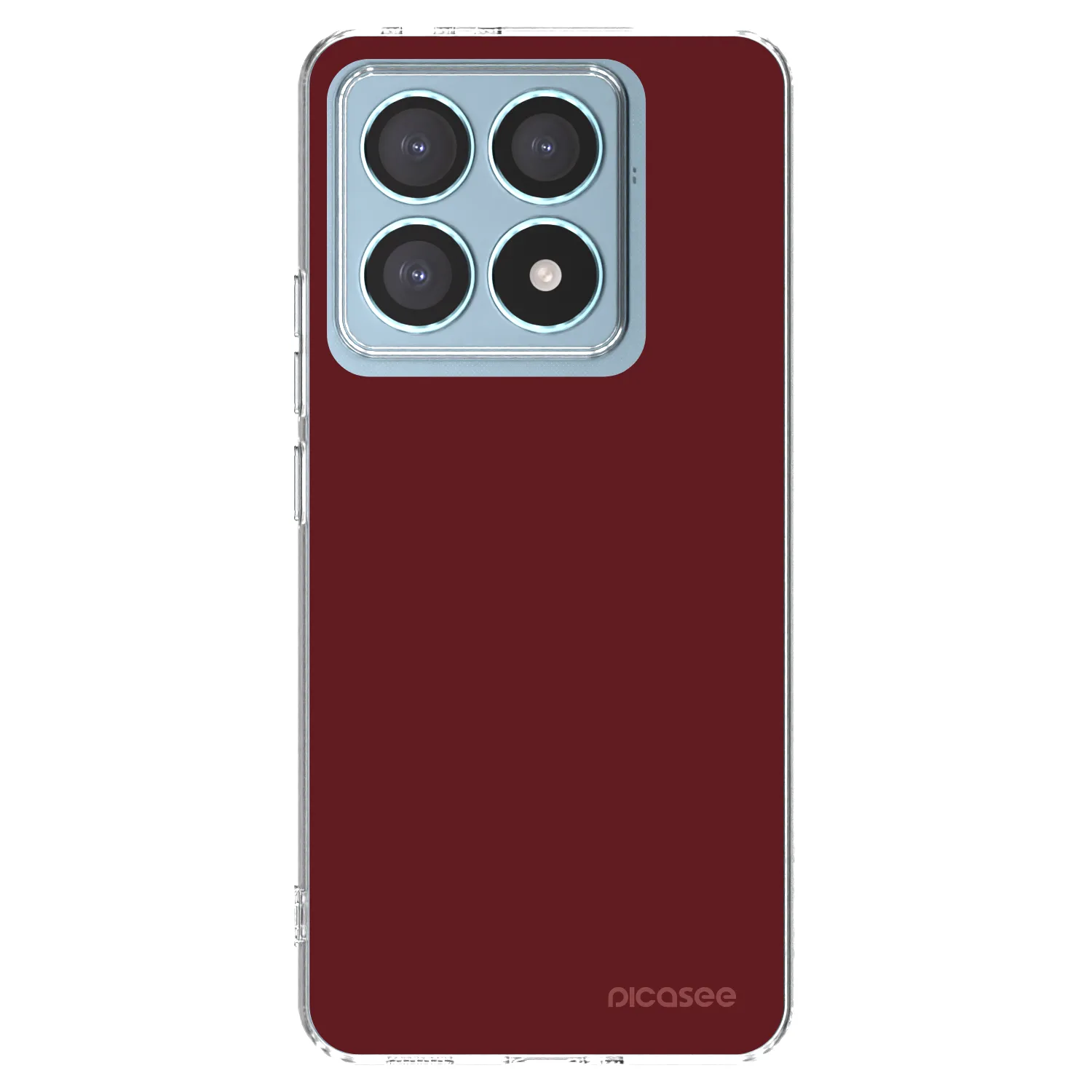 Picasee silikónový prehľadný obal pre Xiaomi 14T Pro - Red Bliss