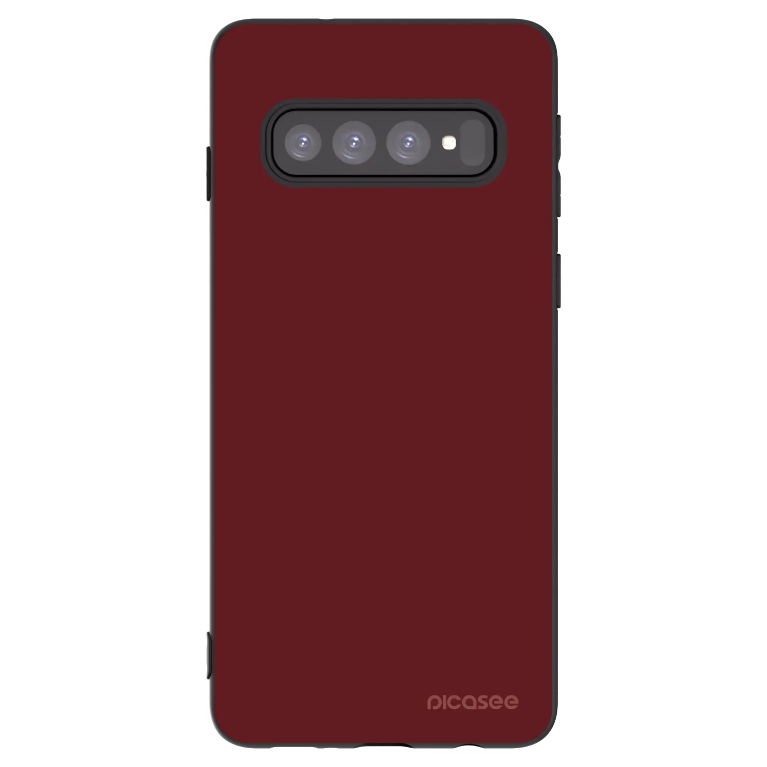 Picasee silikónový čierny obal pre Samsung Galaxy S10 G973 - Red Bliss