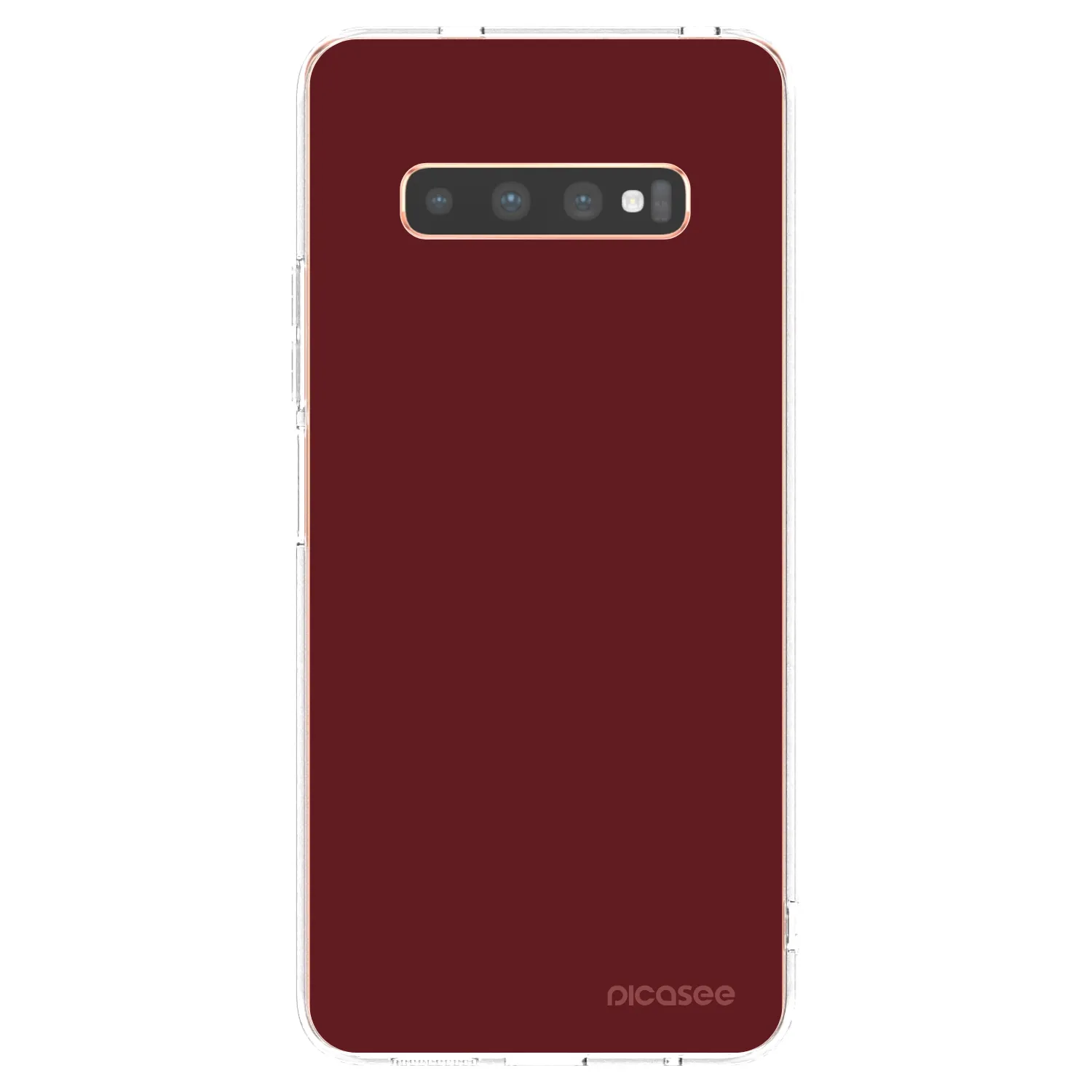 Picasee silikónový prehľadný obal pre Samsung Galaxy S10 Plus G975 - Red Bliss