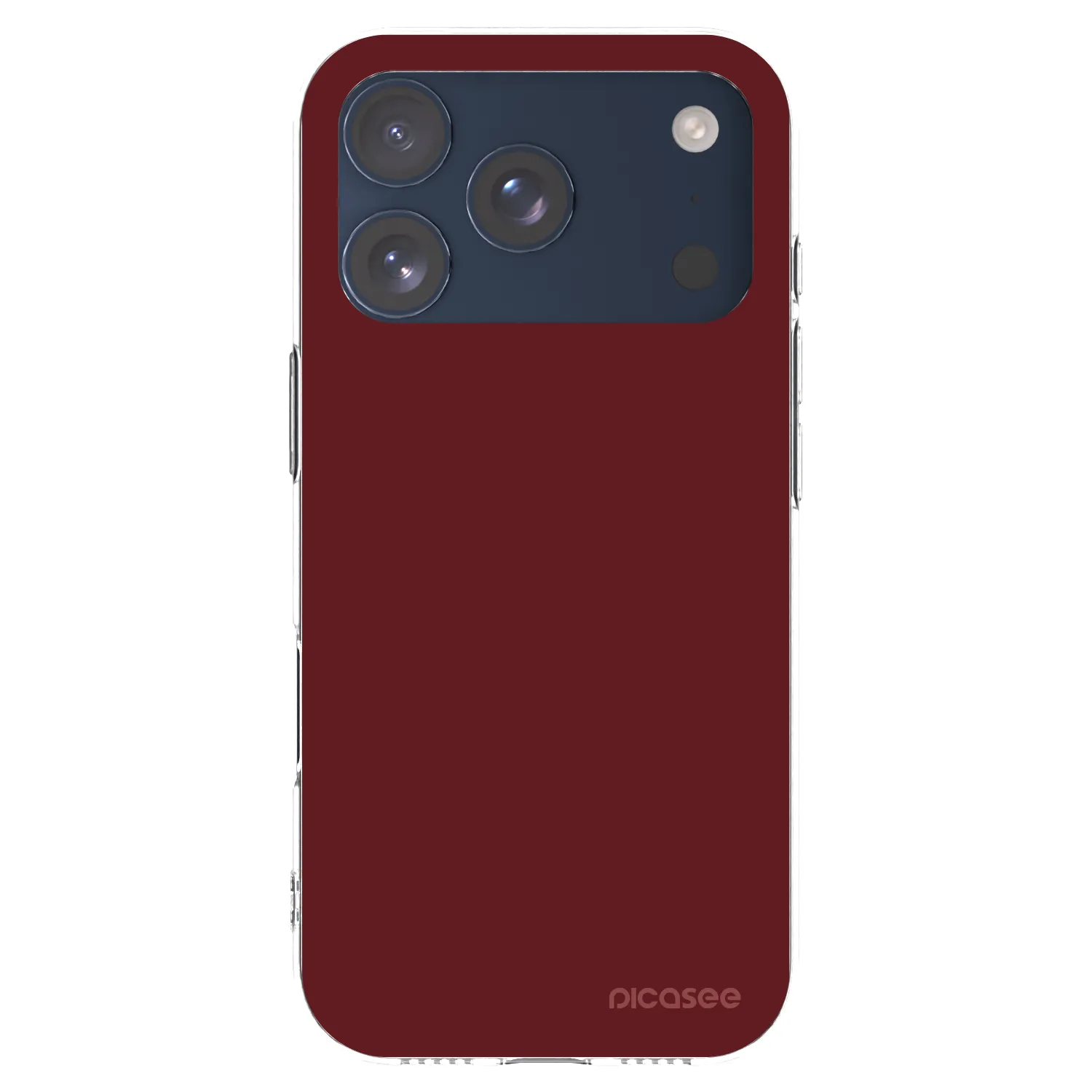 Picasee silikónový prehľadný obal pre Apple iPhone 17 Pro - Red Bliss