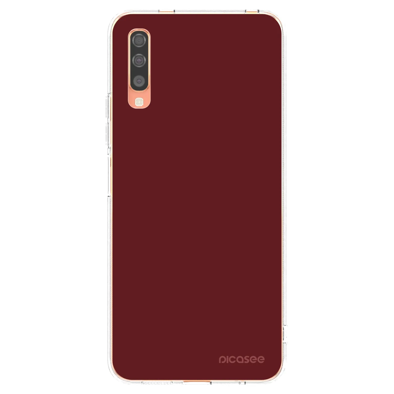 Picasee silikónový prehľadný obal pre Samsung Galaxy A70 A705F - Red Bliss