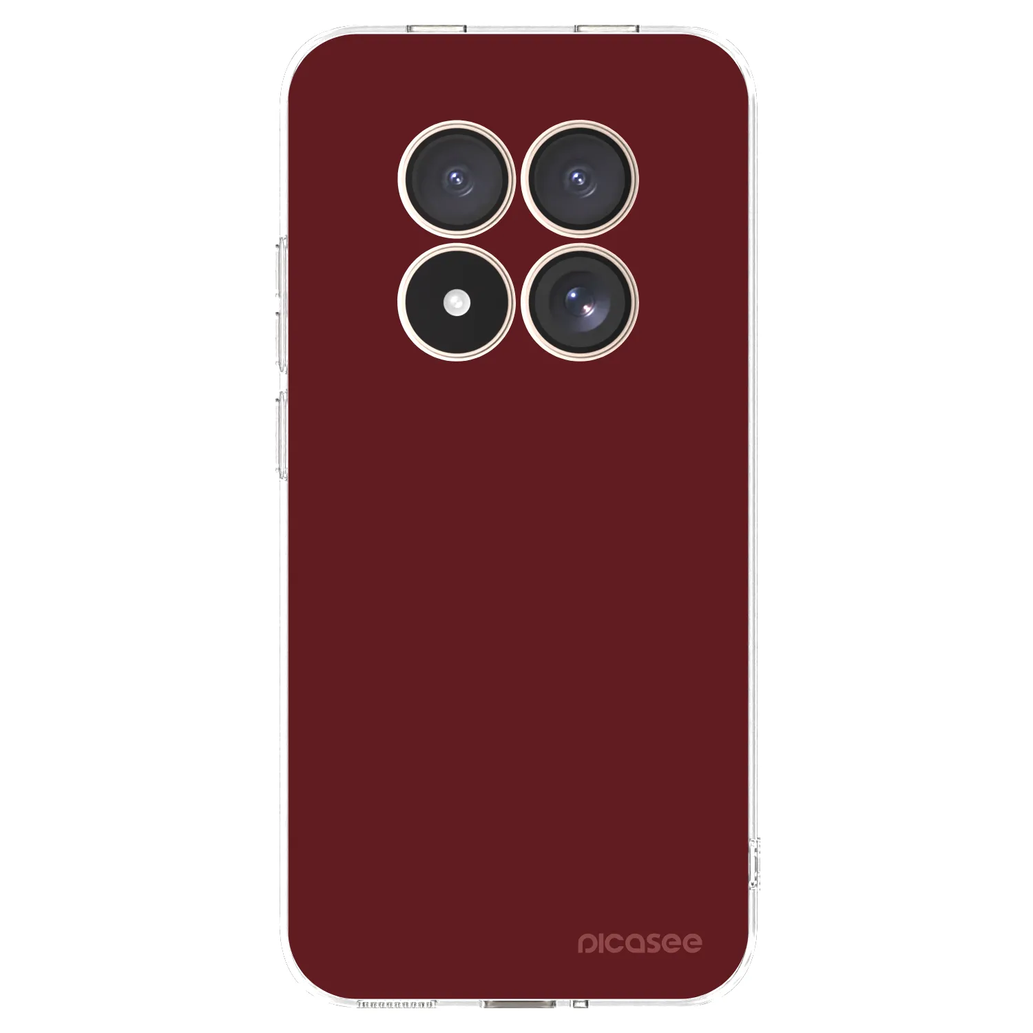 Picasee silikónový prehľadný obal pre Xiaomi Redmi Note 15 Pro 4G - Red Bliss