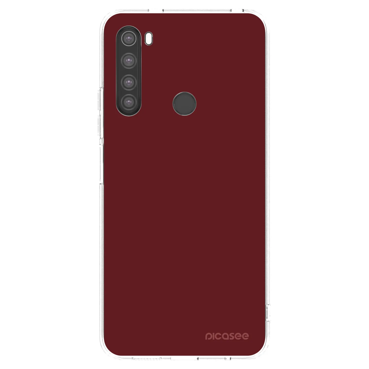 Picasee silikónový prehľadný obal pre Xiaomi Redmi Note 8 - Red Bliss