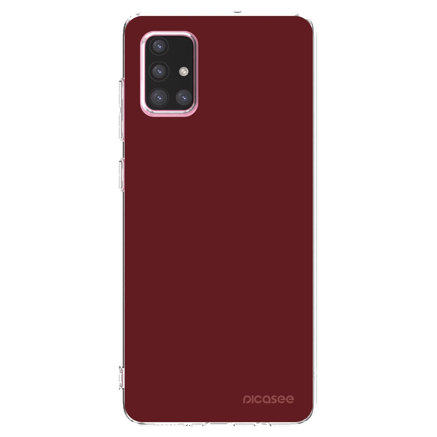 Picasee silikónový prehľadný obal pre Samsung Galaxy A71 A715F - Red Bliss