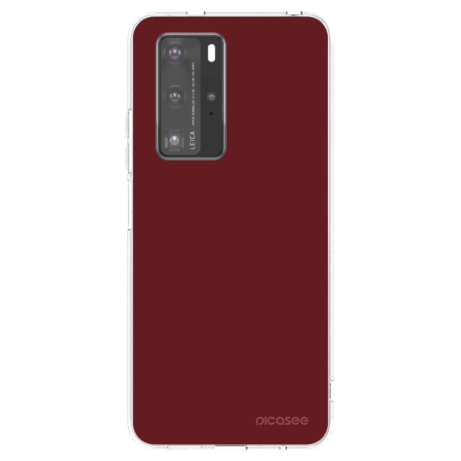 Picasee silikónový prehľadný obal pre Huawei P40 Pro - Red Bliss