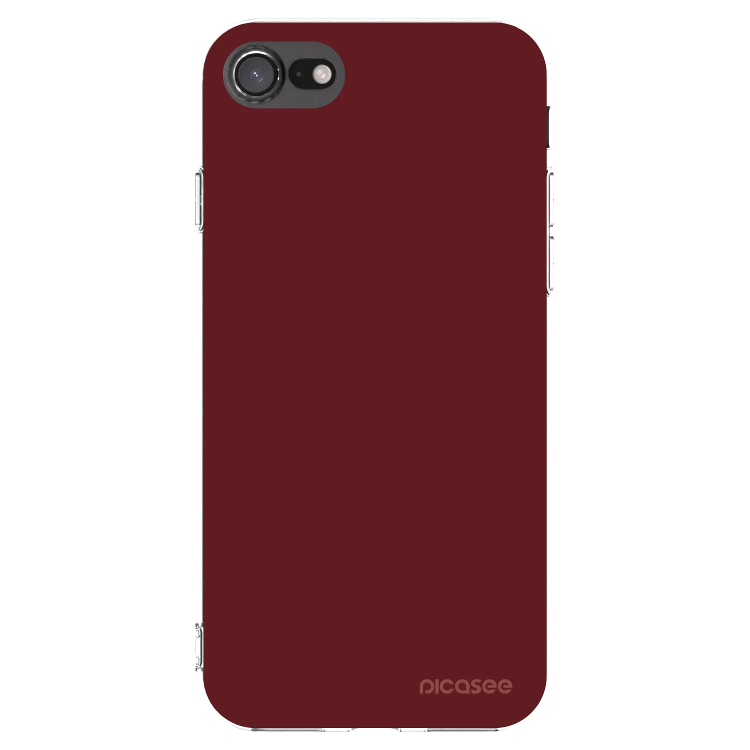 Picasee silikónový prehľadný obal pre Apple iPhone SE 2020 - Red Bliss
