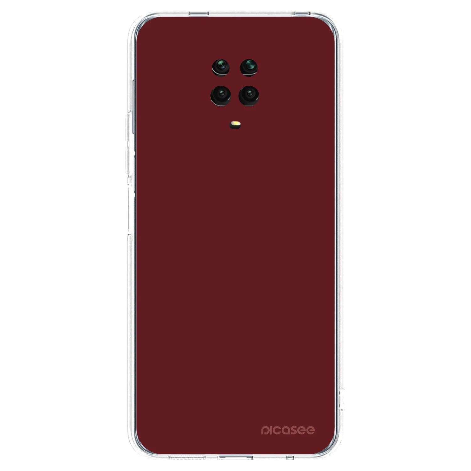 Picasee silikónový prehľadný obal pre Xiaomi Redmi Note 9S - Red Bliss