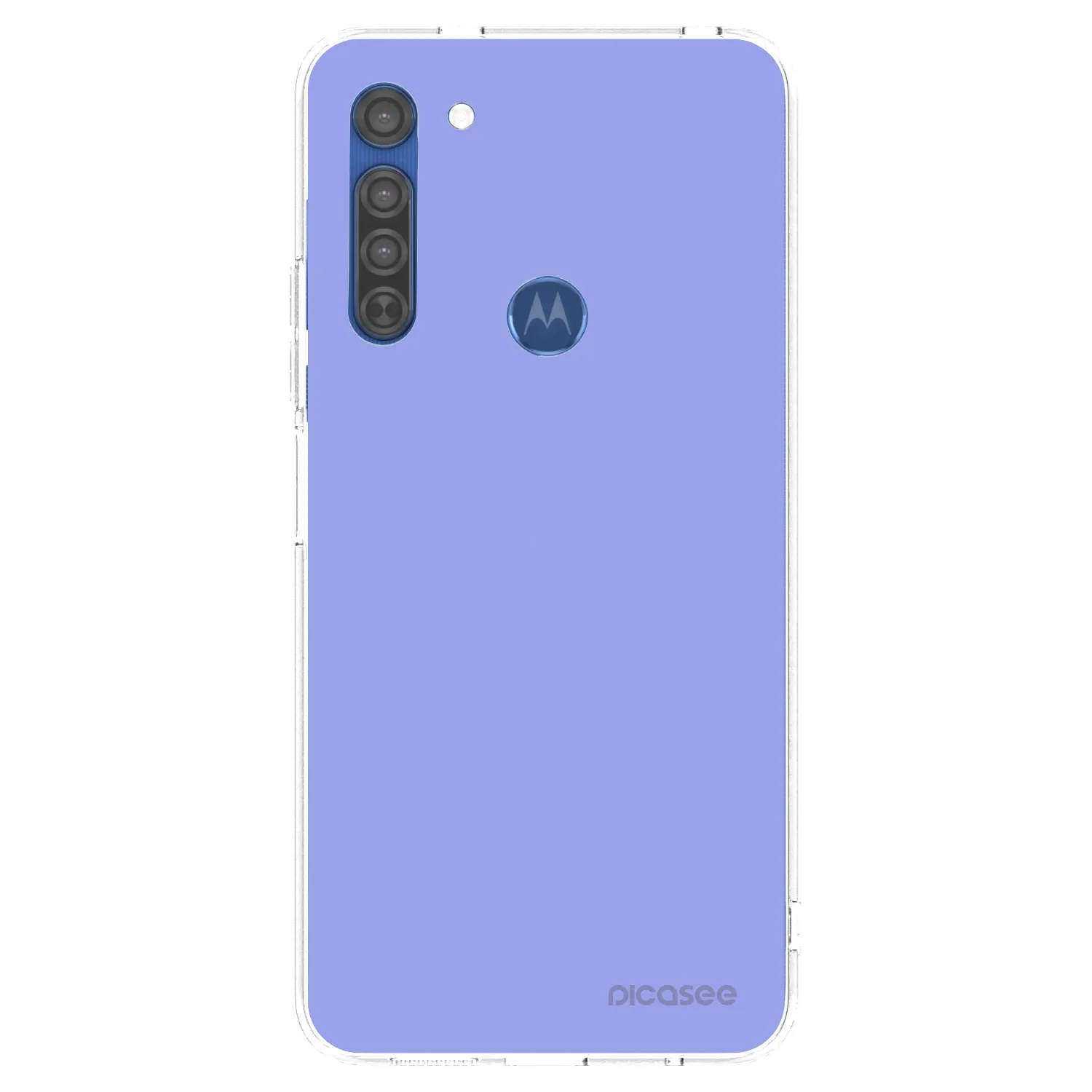 Picasee silikónový prehľadný obal pre Motorola Moto G8 - Sky Whisper