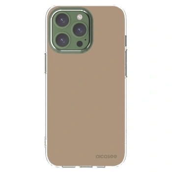 Picasee silikónový prehľadný obal pre Apple iPhone 13 Pro - Soft Sand