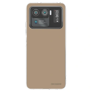 Picasee silikónový prehľadný obal pre Xiaomi Mi 11 Ultra - Soft Sand