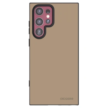 Picasee silikónový čierny obal pre Samsung Galaxy S22 Ultra 5G - Soft Sand