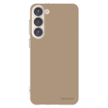 Picasee silikónový prehľadný obal pre Samsung Galaxy S23+ 5G - Soft Sand