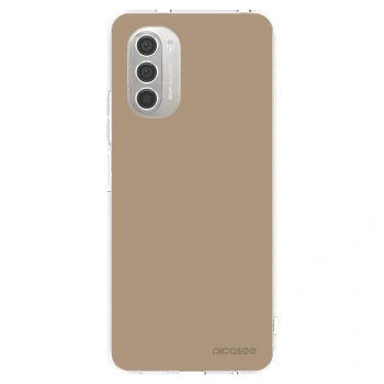 Picasee silikónový prehľadný obal pre Motorola Moto G51 - Soft Sand