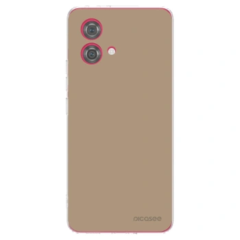 Picasee silikónový prehľadný obal pre Motorola Moto G84 5G - Soft Sand