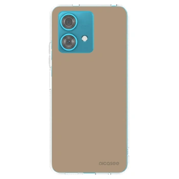 Picasee silikónový prehľadný obal pre Motorola Edge 40 Neo - Soft Sand