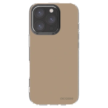 Picasee silikónový prehľadný obal pre Apple iPhone 16 Pro - Soft Sand
