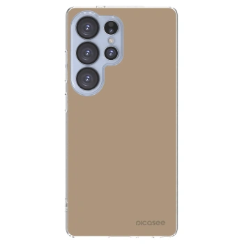 Picasee silikónový prehľadný obal pre Samsung Galaxy S25 Ultra 5G - Soft Sand
