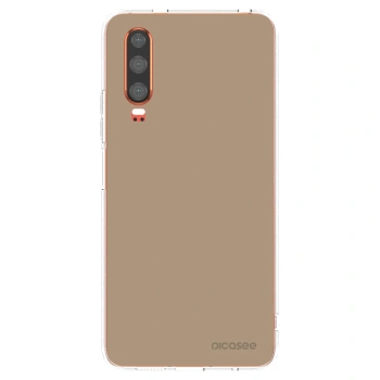 Picasee silikónový prehľadný obal pre Huawei P30 - Soft Sand