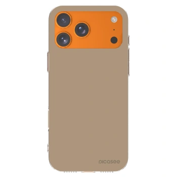 Picasee silikónový prehľadný obal pre Apple iPhone 17 Pro Max - Soft Sand