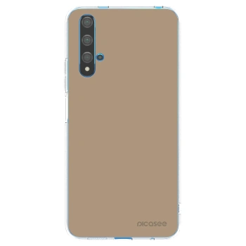 Picasee silikónový prehľadný obal pre Huawei Nova 5T - Soft Sand