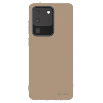 Picasee silikónový prehľadný obal pre Samsung Galaxy S20 Ultra 5G G988F - Soft Sand
