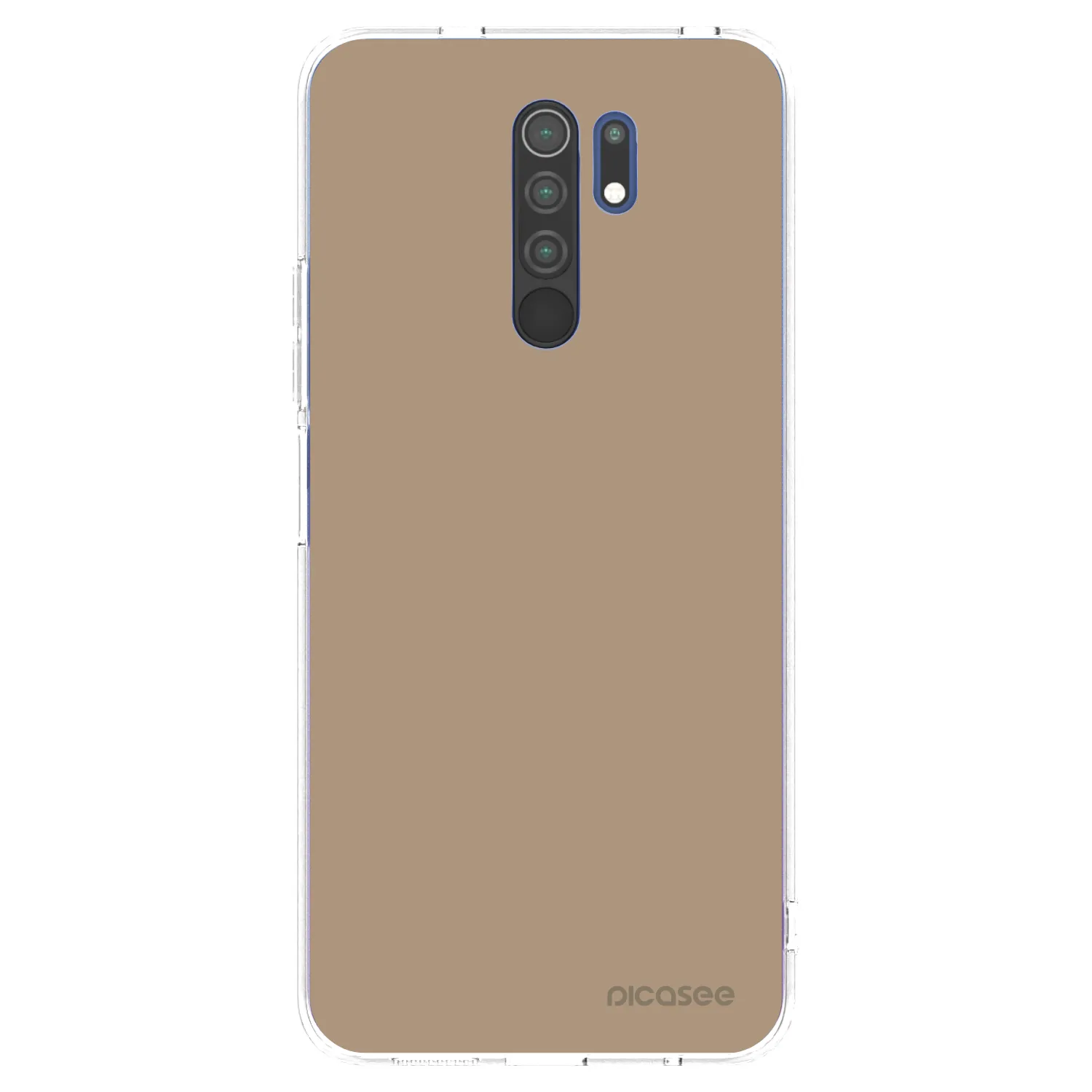 Picasee silikónový prehľadný obal pre Xiaomi Redmi 9 - Soft Sand