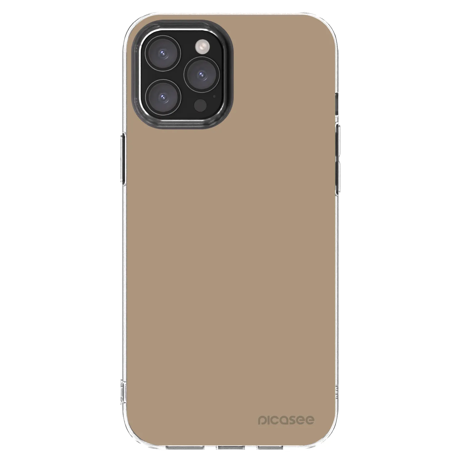 Picasee silikónový prehľadný obal pre Apple iPhone 12 Pro Max - Soft Sand