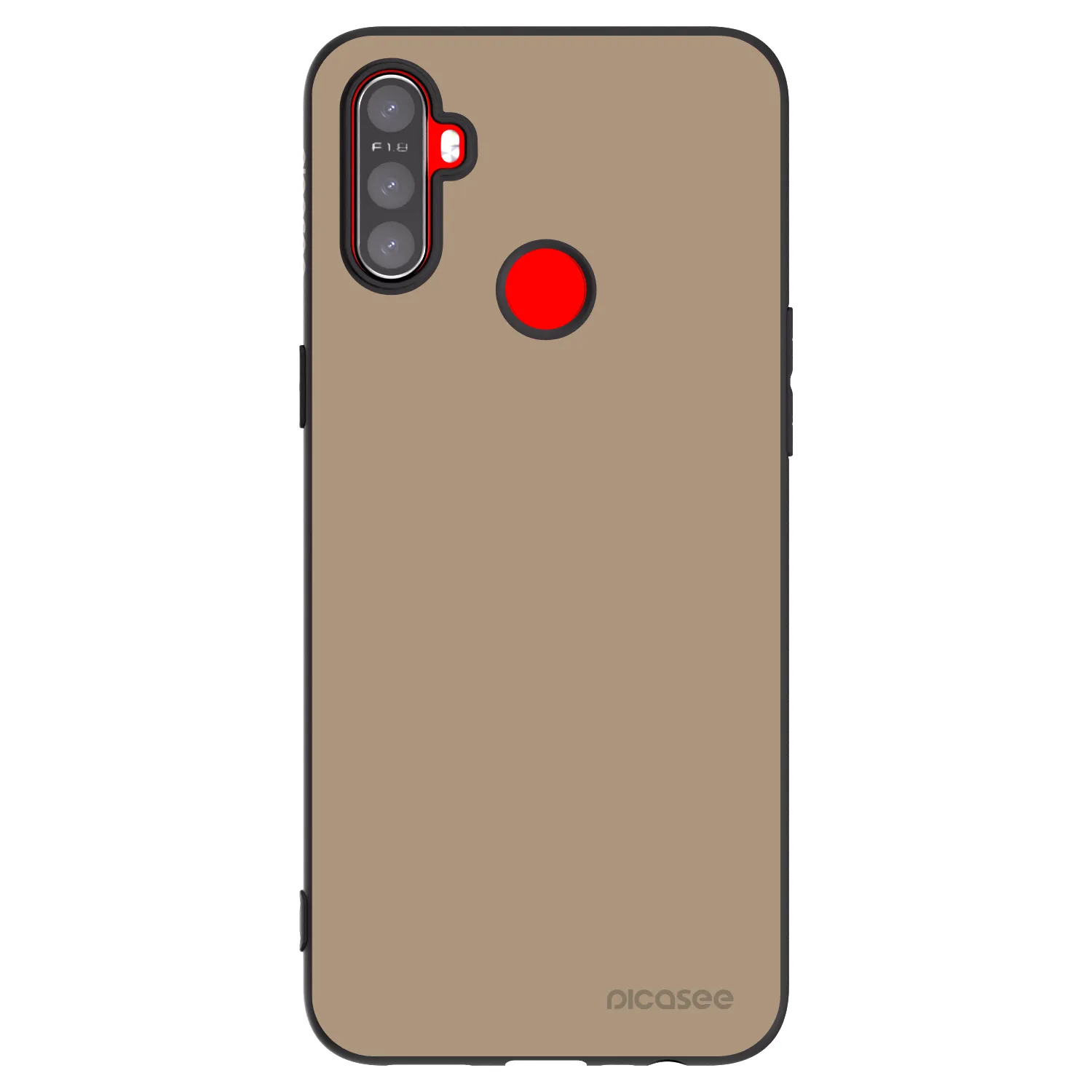 Picasee silikónový čierny obal pre Realme C3 - Soft Sand