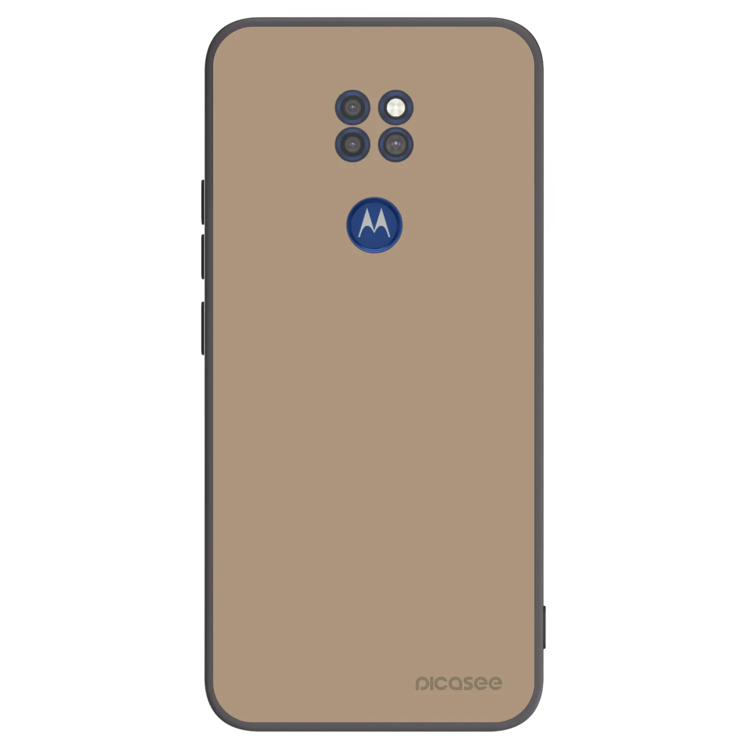 Picasee silikónový čierny obal pre Motorola Moto G9 Play - Soft Sand
