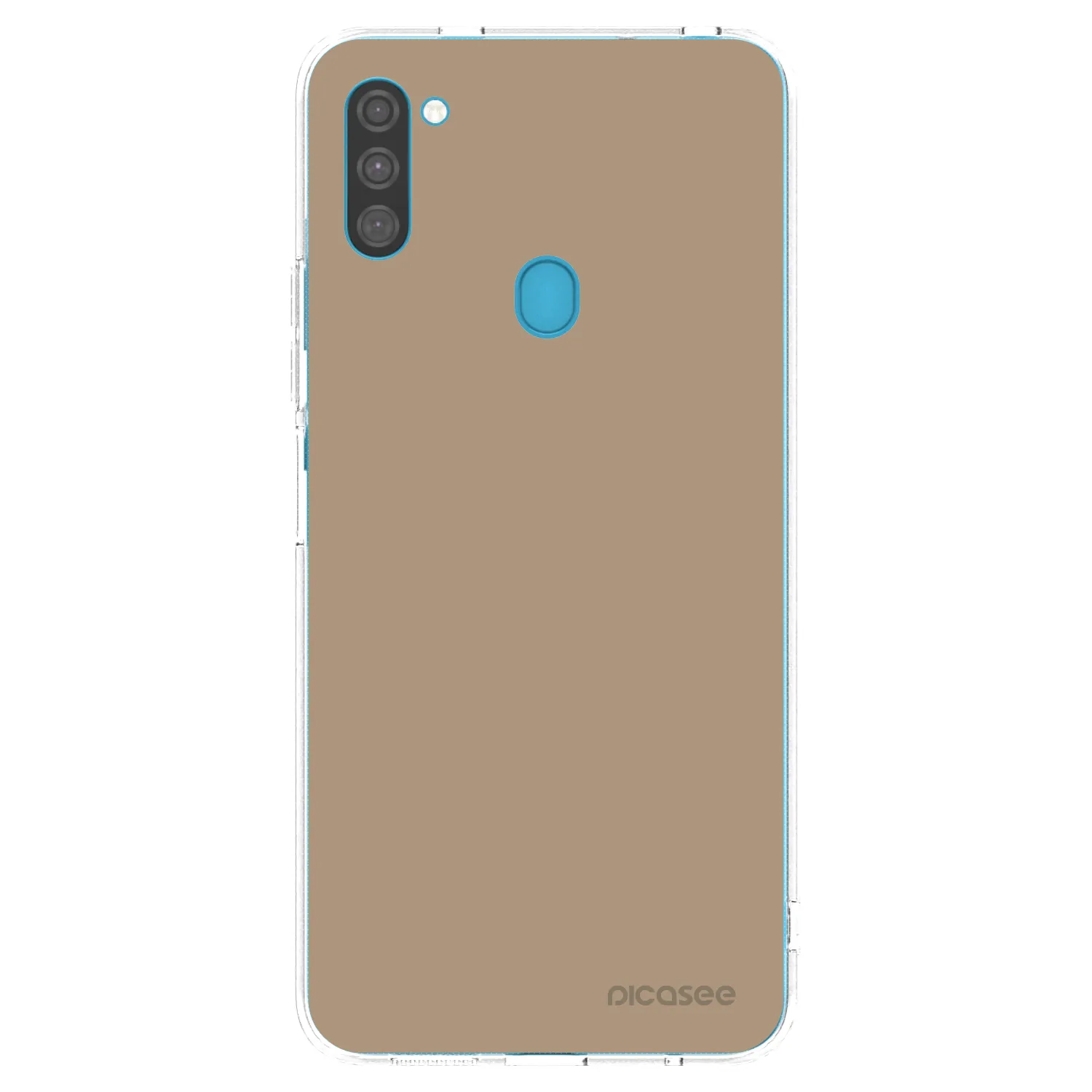 Picasee silikónový prehľadný obal pre Samsung Galaxy M11 - Soft Sand