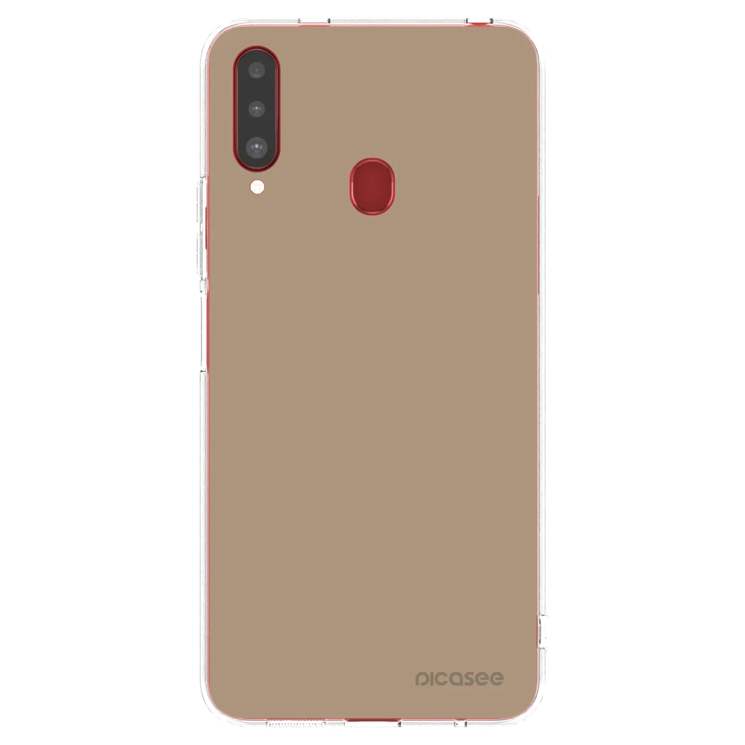 Picasee silikónový prehľadný obal pre Samsung Galaxy A20s - Soft Sand